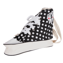 Sneaker Bag (black, polka-dotted)