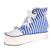 Sneaker Bag (blue, striped)