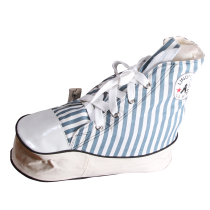 Sneaker Bag (teal, striped)