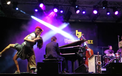 On Stage at the Umbria Jazz Festival
