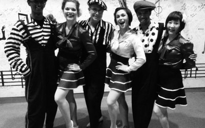 The Rhythm Stompers backstage JALC