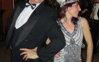 1920s Flapper style with feather